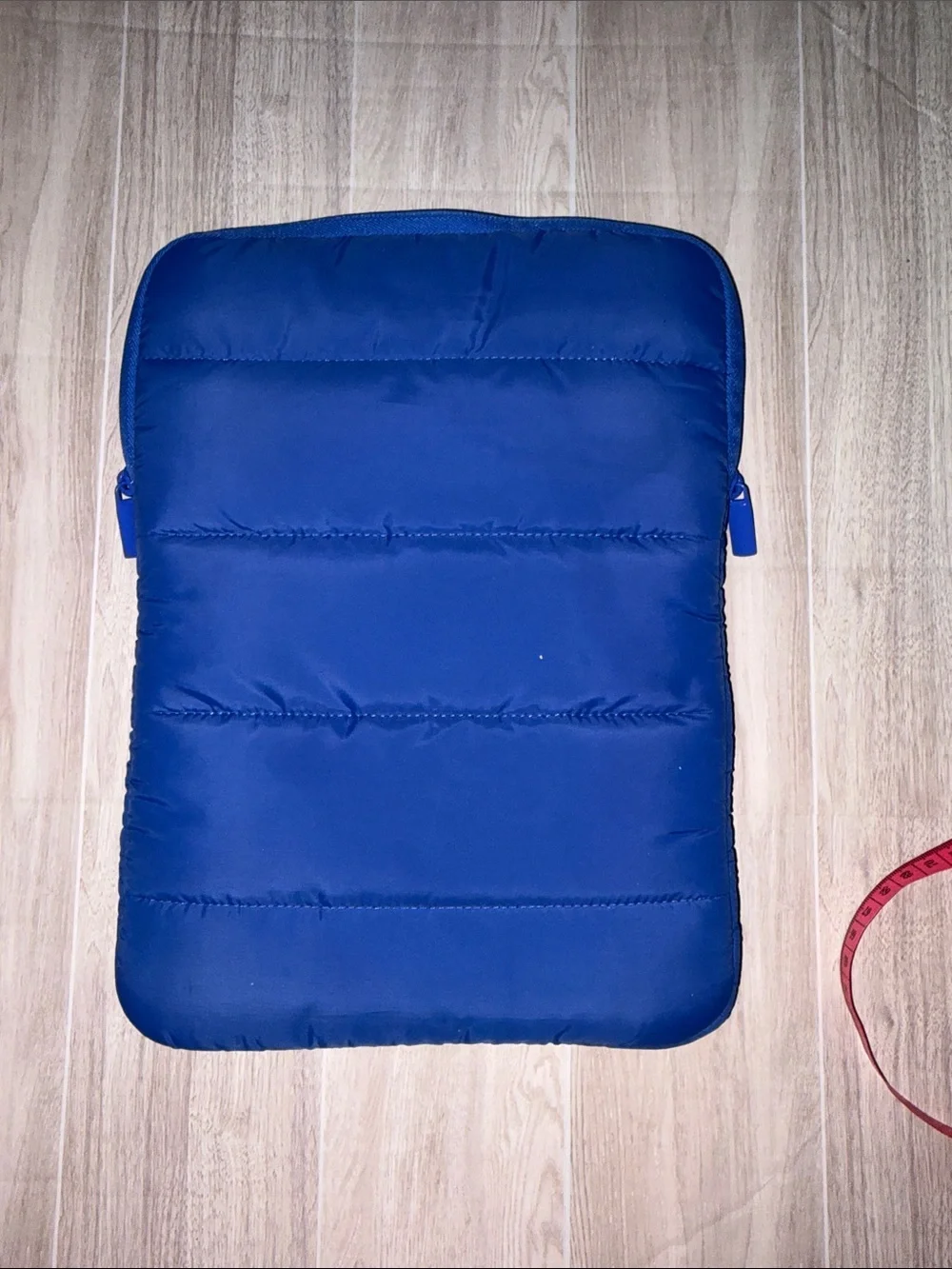 Vibrant Multicolor Padded Tablet Sleeve with Blue Trim